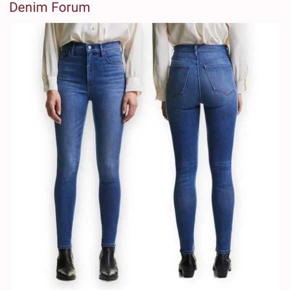 Denim Forum The Lola High Rise Skinny Jeans - Picture 1 of 9